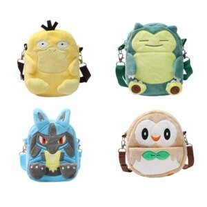 Soft Plush Character Shoulder Bag – Trendy Anime Backpack for Fans