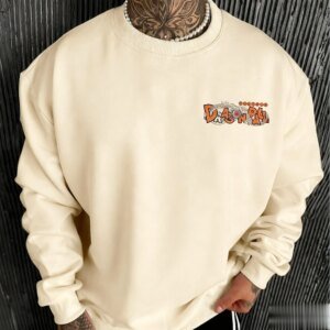 Anime-Inspired Dragon Ball Crewneck Sweatshirt – Unisex Oversized Streetwear Pullover