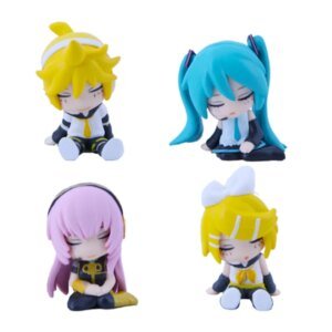 Miku Sleep Series Mini Figure Set – 4 Piece Chibi Collection