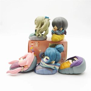 Yuru Camp Sleep Series Mini Figure Set – 5 Piece Collection