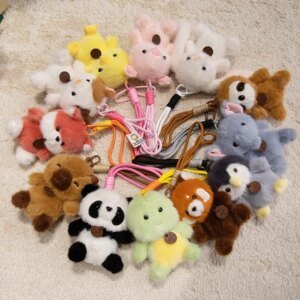 Kawaii Animal Plush Keychain – Soft Mini Bag Charm Collection